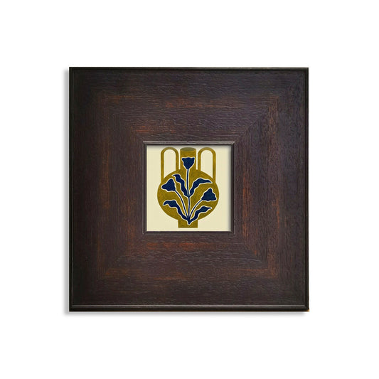 Retro Water Jug FRAMED | Mid-Century Style Canvas Print | Dark Walnut Frame Wall Art | Retro Kitchen & Dining Room Decor