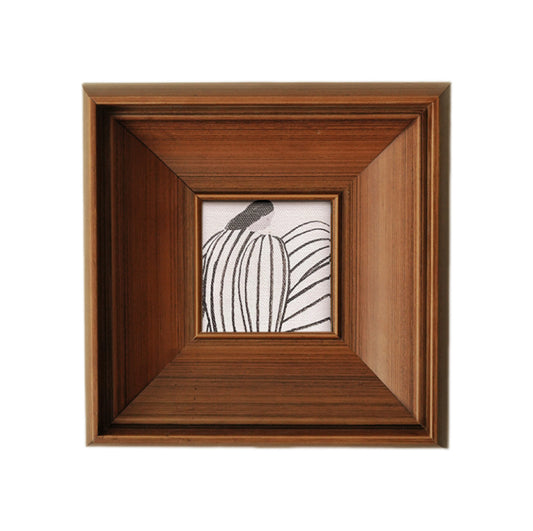 Minimalist Girl Portrait FRAMED | Framed Art Print | Walnut Frame Wall Art |Modern Minimalist Home Decor